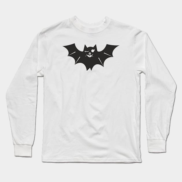 Bat (black solid) Long Sleeve T-Shirt by aceofspace